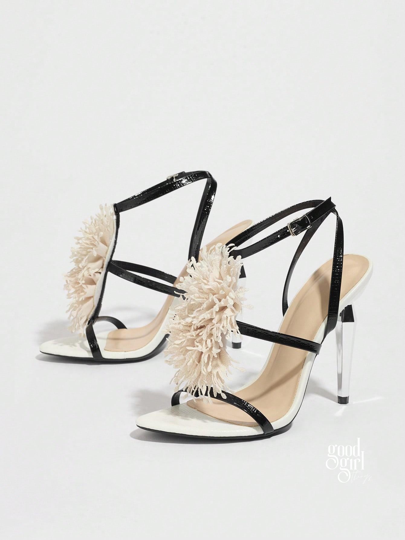 Yazmin Floral Stiletto Sandals [1DVNZVJP]