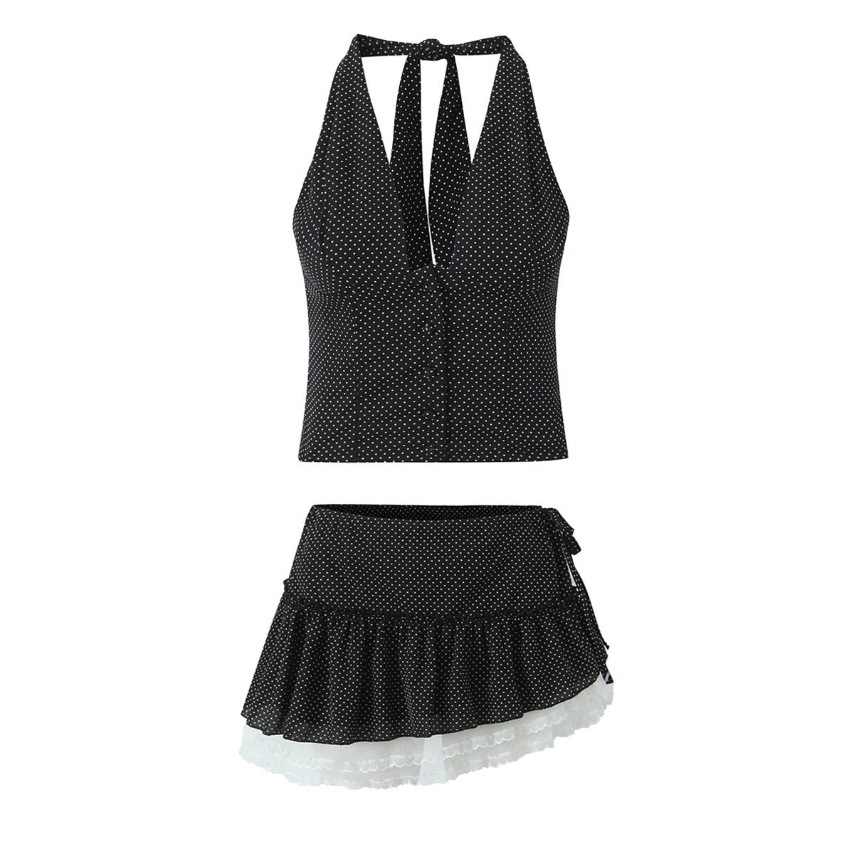 Zaire Polka Dot Skirt Set [VOJD49QY]