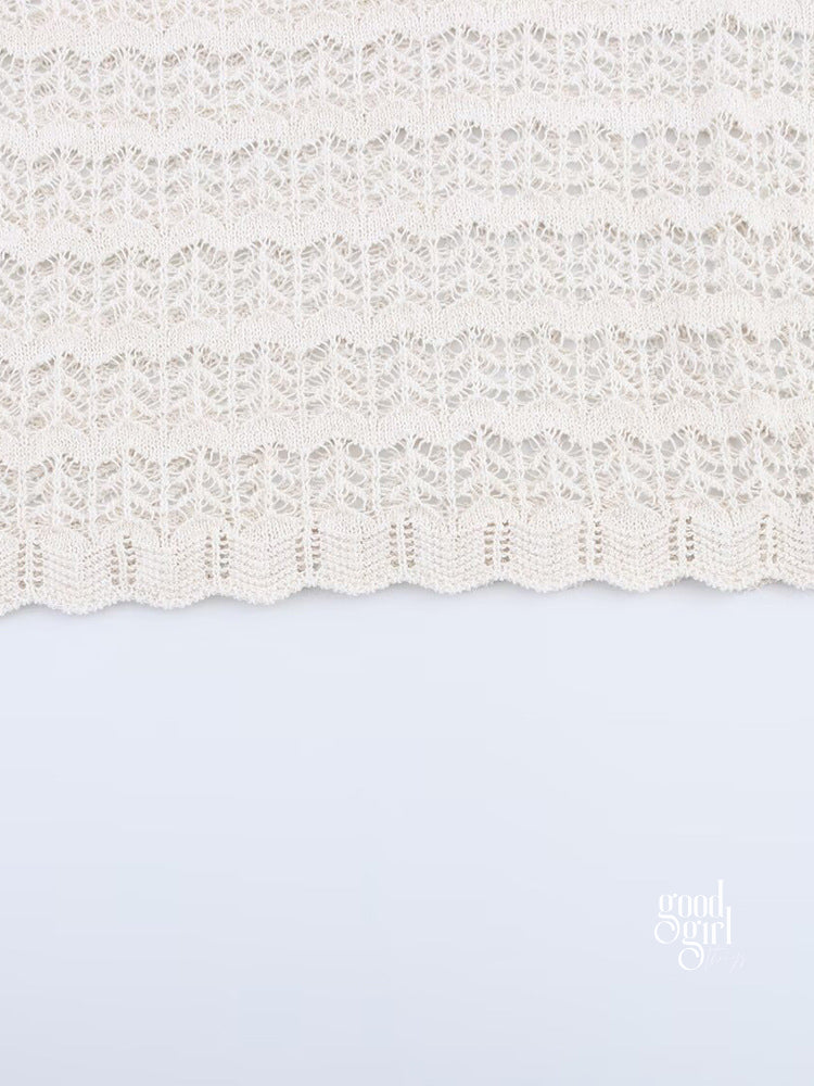 Zipporah Cut Out Knit Top [23ZF4GZM]