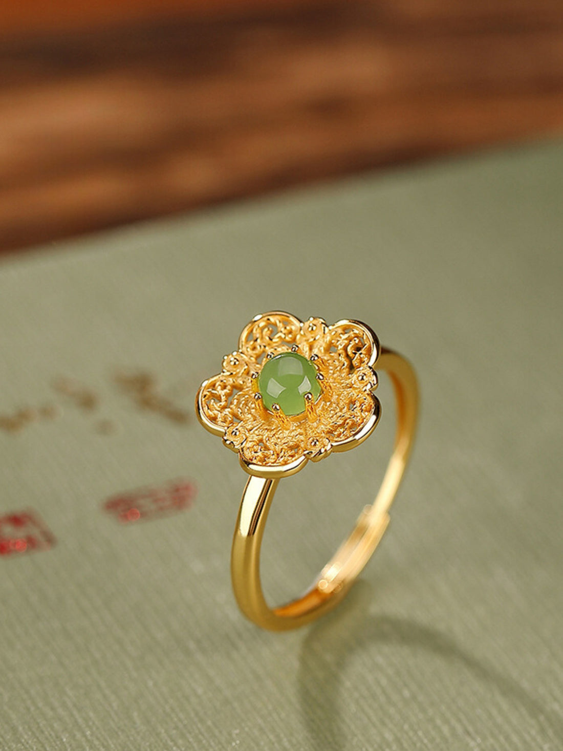 Lilla Jade Silver Ring