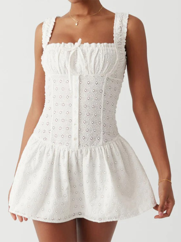 east side lace up mini dress LARGE: Vesper - Lace Up Mini Dress
