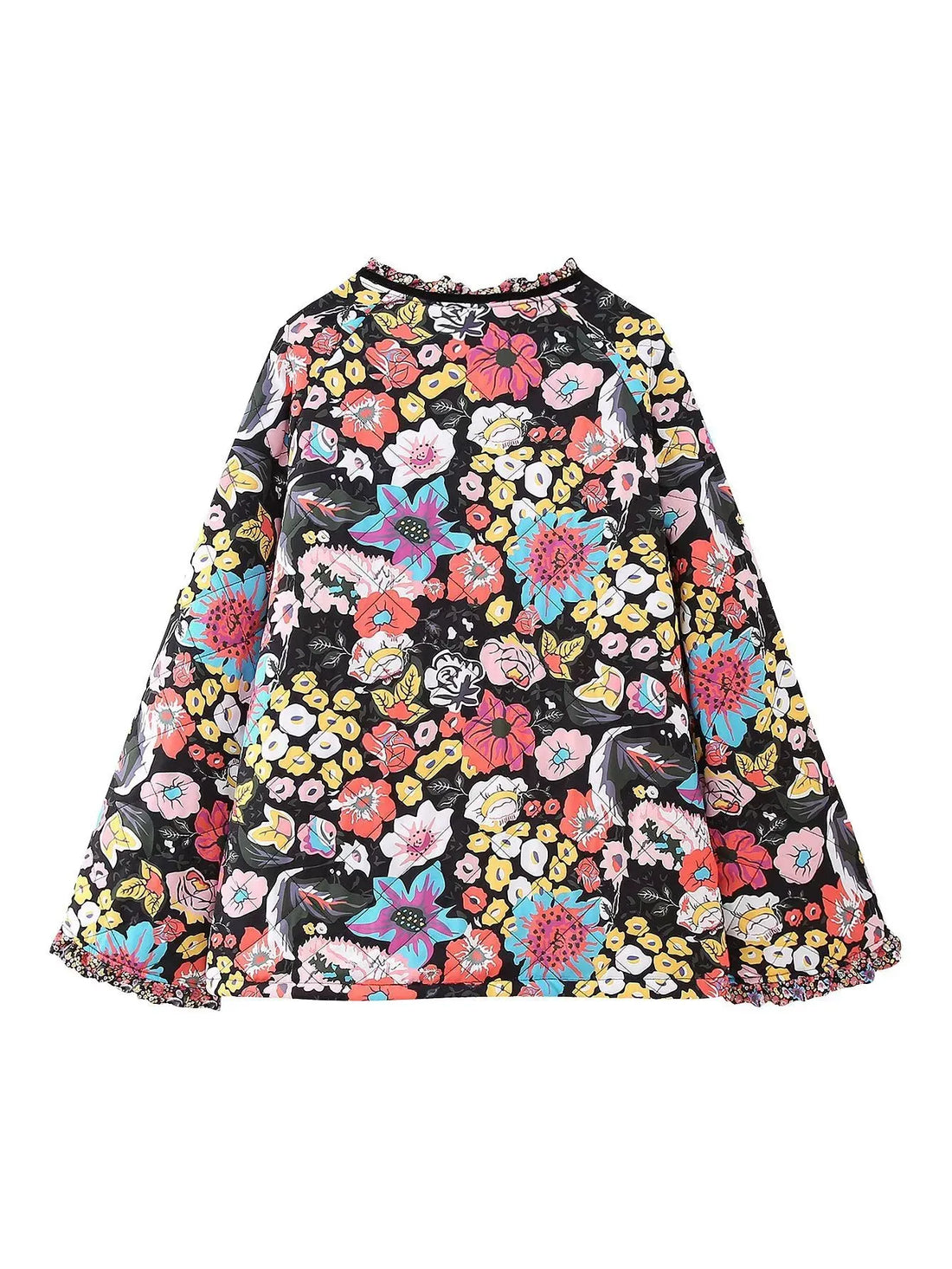 Kaylin Botanical Flare Sleeve Coat