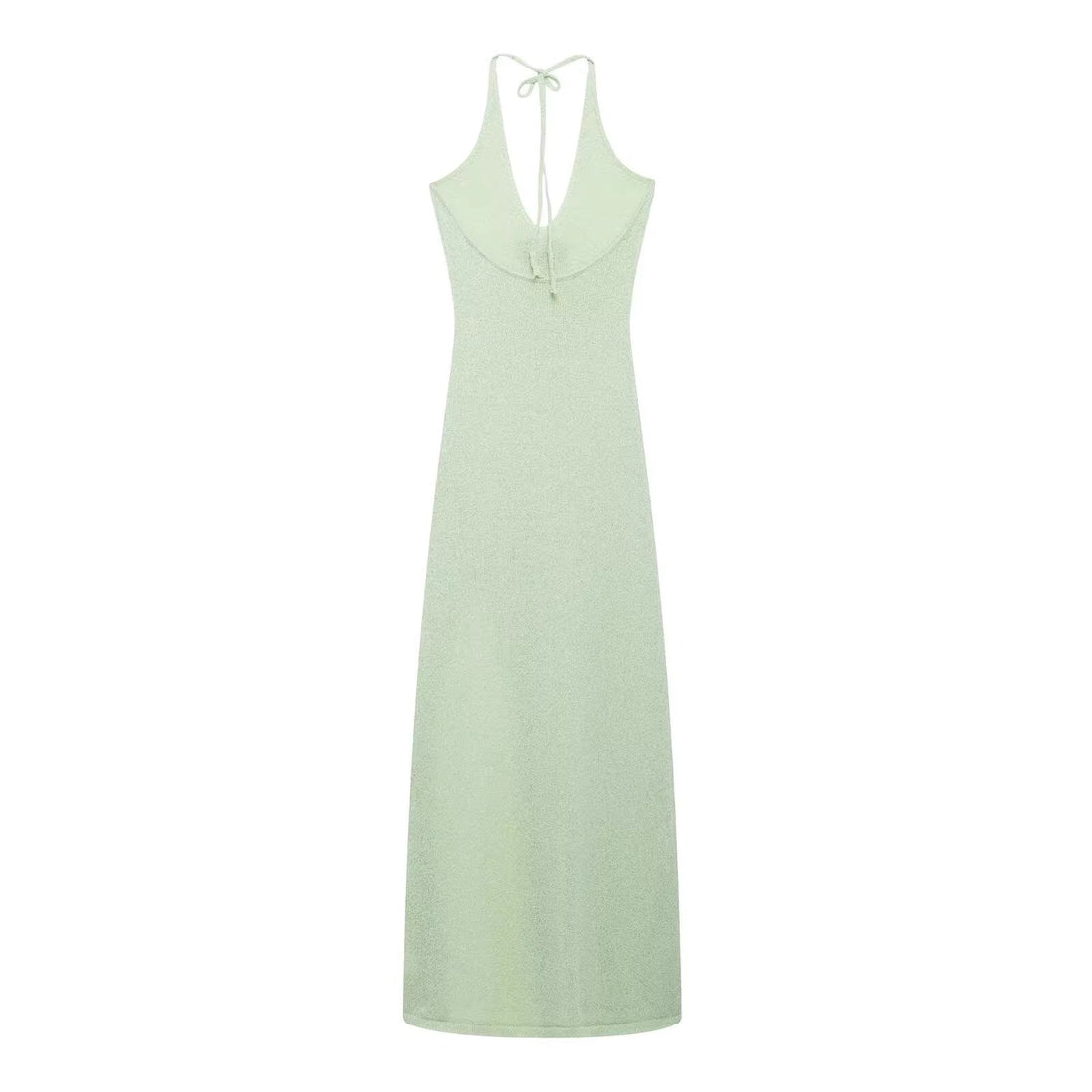 Collins Light Knitted Halter Midi Dress