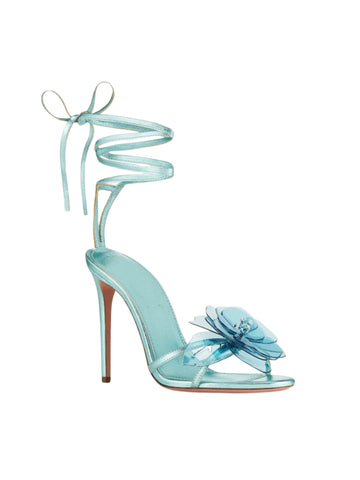 Ophelia Floral Heels in Light Blue