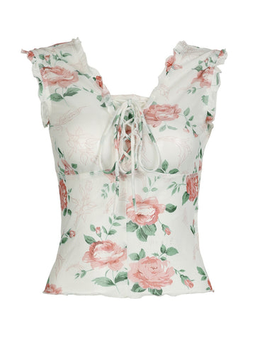 Minna Strappy Floral Top