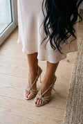Malky Rhinestone Strappy Stiletto Heels - Good Girl Things