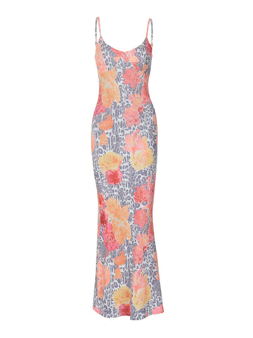 Klaire Printed Maxi Dress